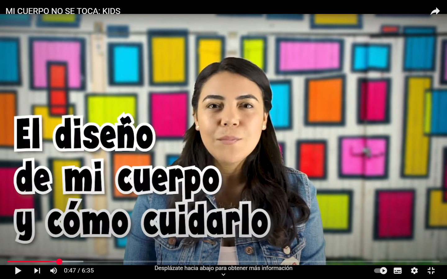 MI CUERPO NO SE TOCA: KIDS